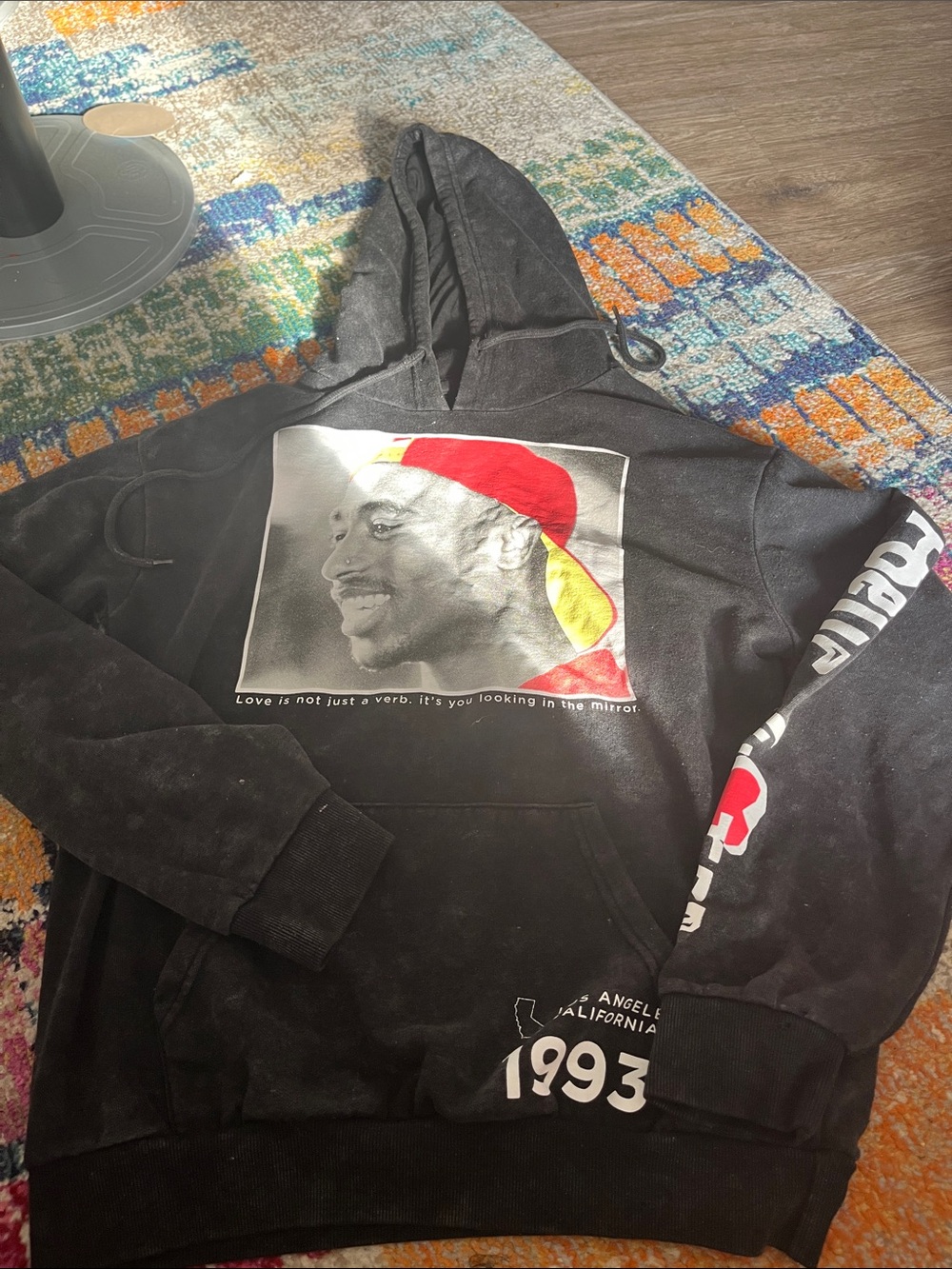 Chemistry Brand Tupac Hoodie Black small Poetic Justice hoody